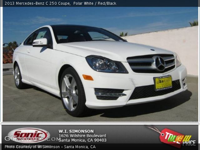 2013 Mercedes-Benz C 250 Coupe in Polar White