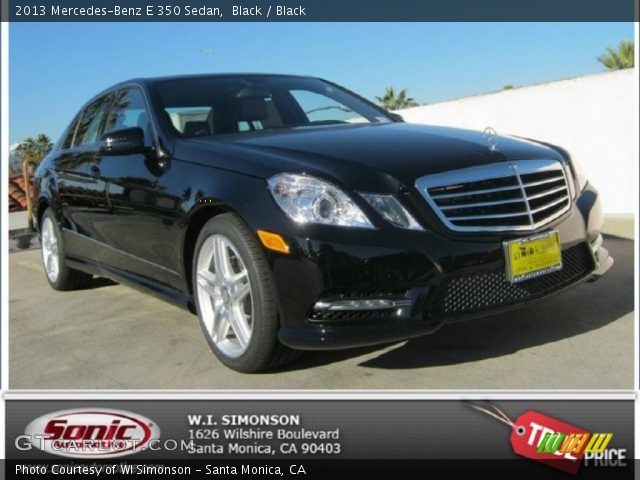 2013 Mercedes-Benz E 350 Sedan in Black
