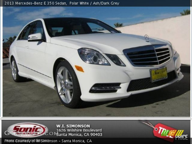2013 Mercedes-Benz E 350 Sedan in Polar White