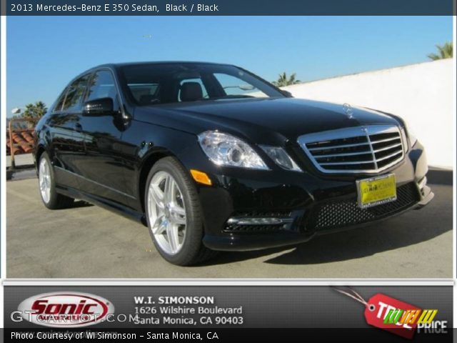 2013 Mercedes-Benz E 350 Sedan in Black