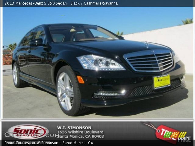 2013 Mercedes-Benz S 550 Sedan in Black