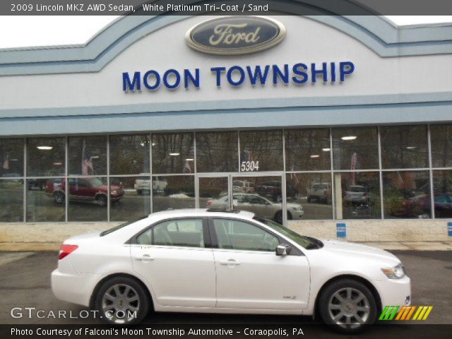2009 Lincoln MKZ AWD Sedan in White Platinum Tri-Coat
