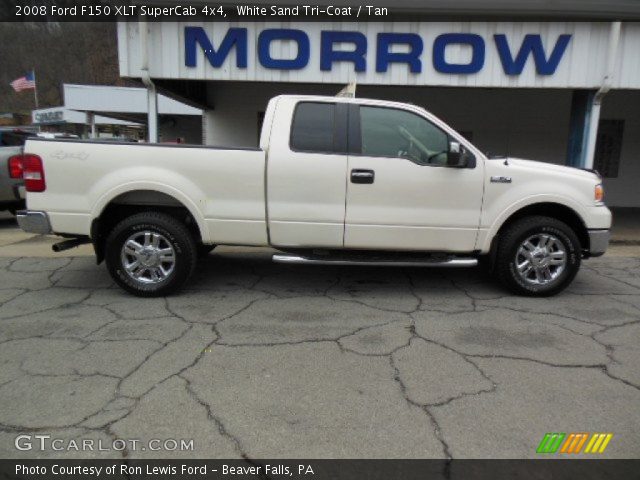 2008 Ford F150 XLT SuperCab 4x4 in White Sand Tri-Coat