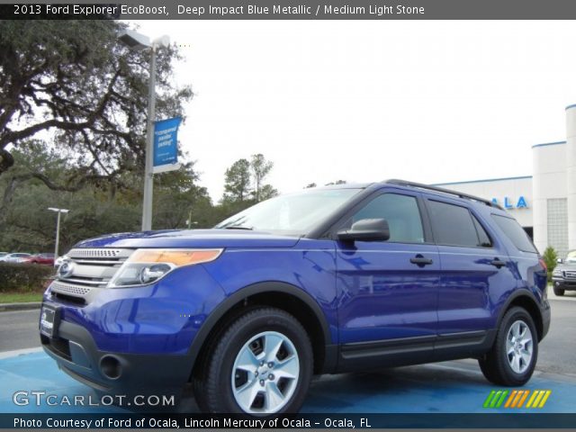 2013 Ford Explorer EcoBoost in Deep Impact Blue Metallic