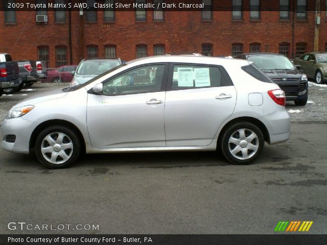 2009 Toyota Matrix S AWD in Classic Silver Metallic