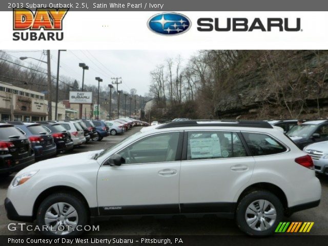 2013 Subaru Outback 2.5i in Satin White Pearl