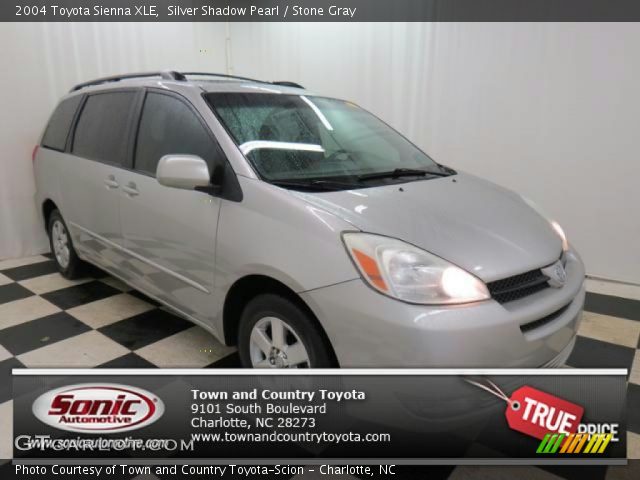 2004 Toyota Sienna XLE in Silver Shadow Pearl