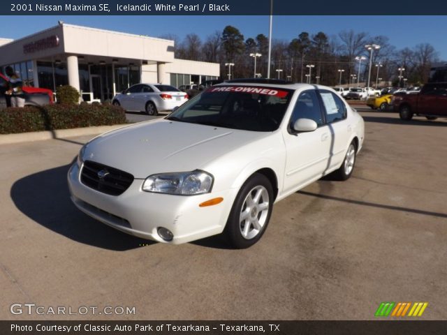 2001 Nissan Maxima SE in Icelandic White Pearl
