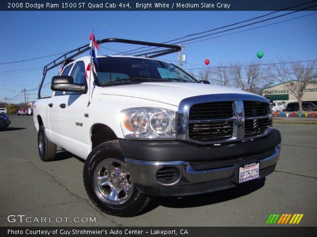 2008 Dodge Ram 1500 ST Quad Cab 4x4 in Bright White