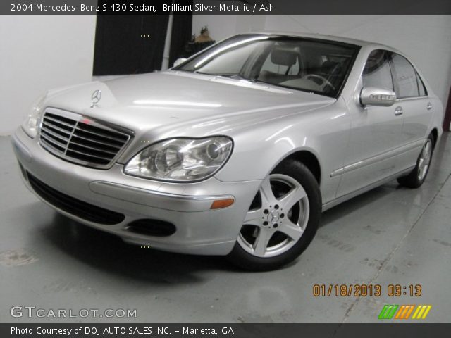 2004 Mercedes-Benz S 430 Sedan in Brilliant Silver Metallic