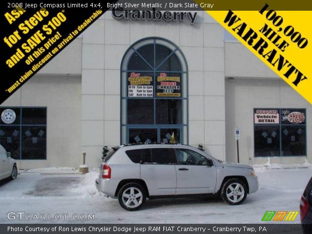 2008 Jeep Compass Limited 4x4 in Bright Silver Metallic