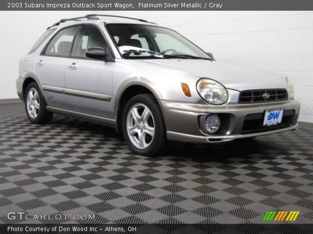 2003 Subaru Impreza Outback Sport Wagon in Platinum Silver Metallic