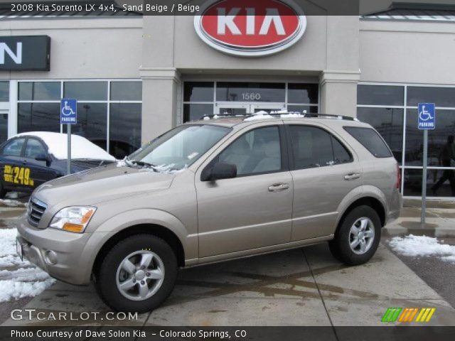 2008 Kia Sorento LX 4x4 in Sand Beige
