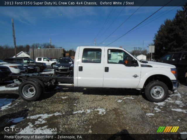 2013 Ford F350 Super Duty XL Crew Cab 4x4 Chassis in Oxford White