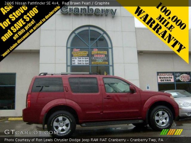 2006 Nissan Pathfinder SE 4x4 in Red Brawn Pearl