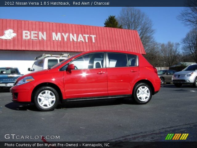 2012 Nissan Versa 1.8 S Hatchback in Red Alert