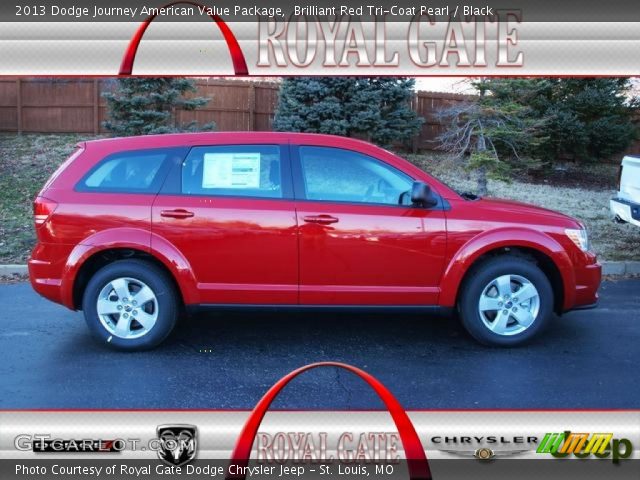 2013 Dodge Journey American Value Package in Brilliant Red Tri-Coat Pearl