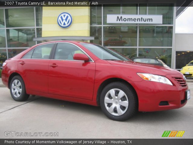 2007 Toyota Camry LE in Barcelona Red Metallic
