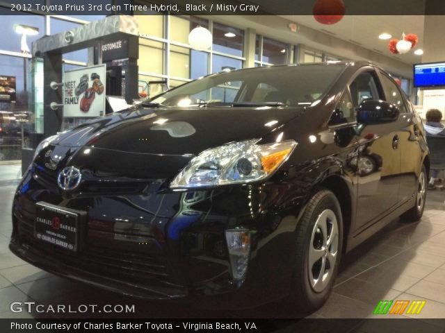 2012 Toyota Prius 3rd Gen Three Hybrid in Black