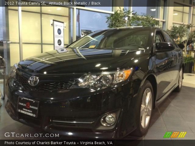 2012 Toyota Camry SE in Attitude Black Metallic
