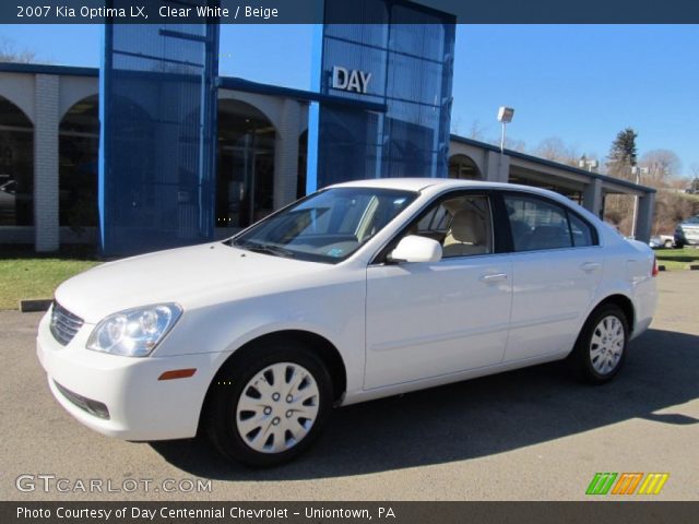 2007 Kia Optima LX in Clear White