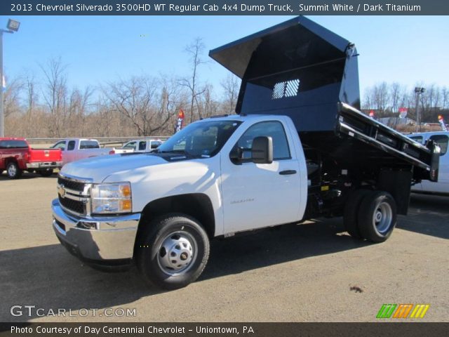 2013 Chevrolet Silverado 3500HD WT Regular Cab 4x4 Dump Truck in Summit White