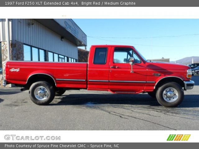 1997 Ford F250 XLT Extended Cab 4x4 in Bright Red
