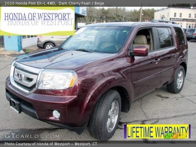 2010 Honda Pilot EX-L 4WD in Dark Cherry Pearl