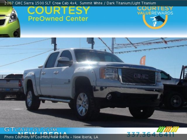 2007 GMC Sierra 1500 SLT Crew Cab 4x4 in Summit White