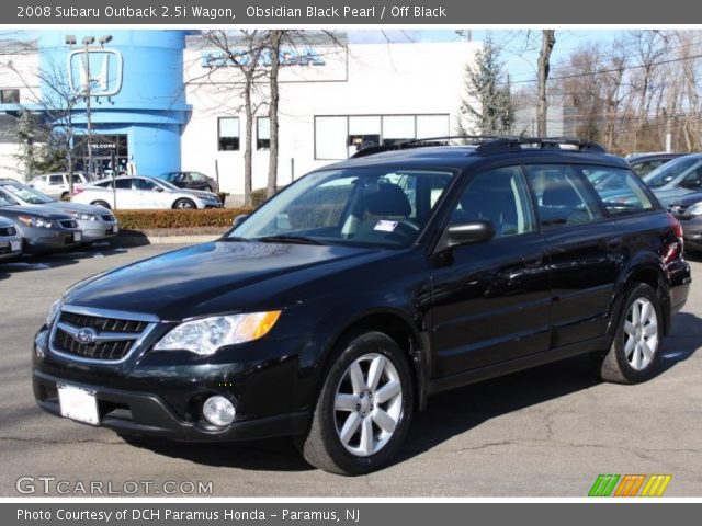 2008 Subaru Outback 2.5i Wagon in Obsidian Black Pearl