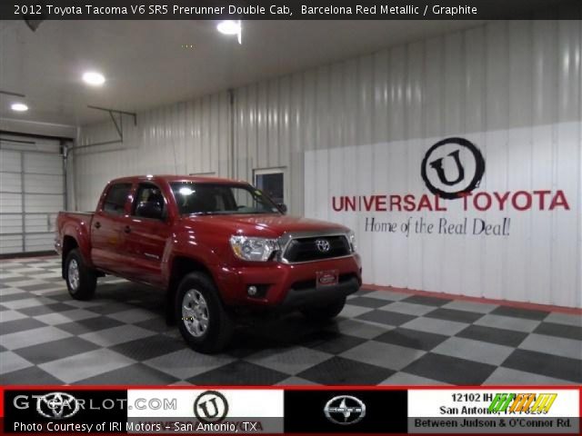 2012 Toyota Tacoma V6 SR5 Prerunner Double Cab in Barcelona Red Metallic