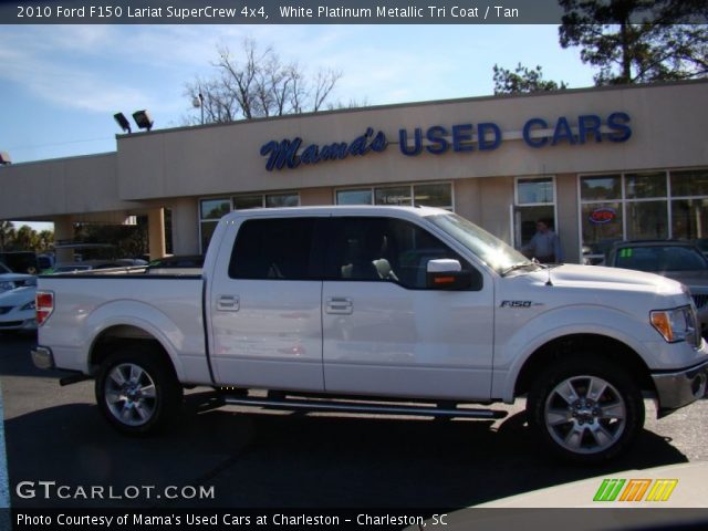 2010 Ford F150 Lariat SuperCrew 4x4 in White Platinum Metallic Tri Coat