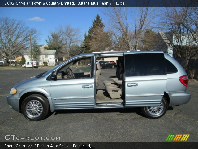 2003 Chrysler Town & Country Limited in Butane Blue Pearl