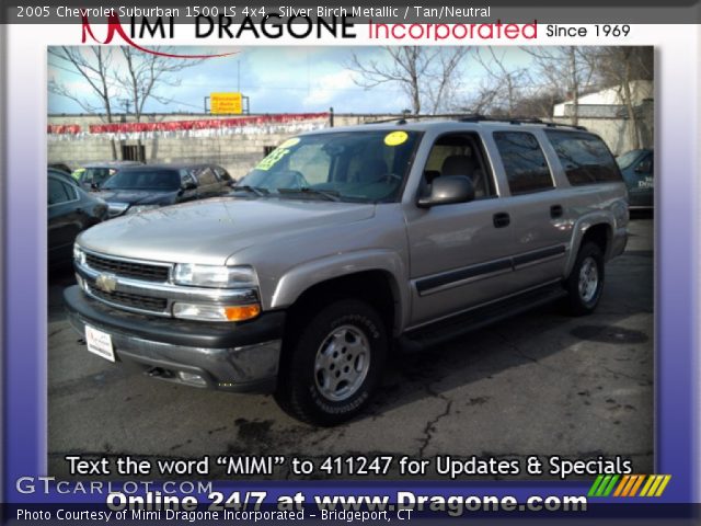 2005 Chevrolet Suburban 1500 LS 4x4 in Silver Birch Metallic