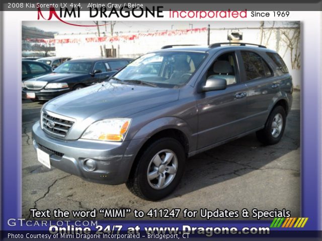 2008 Kia Sorento LX 4x4 in Alpine Gray