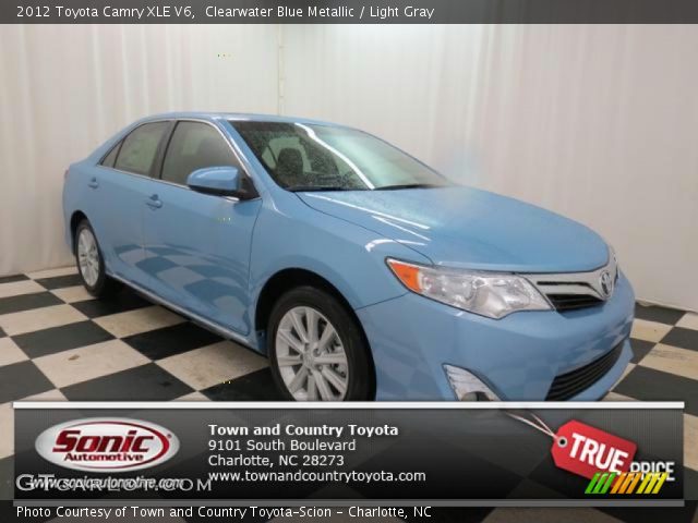 2012 Toyota Camry XLE V6 in Clearwater Blue Metallic