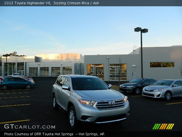 2013 Toyota Highlander V6 in Sizzling Crimson Mica