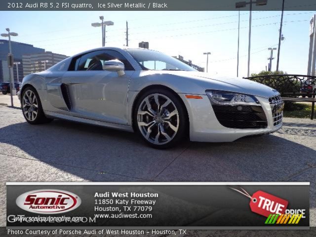 2012 Audi R8 5.2 FSI quattro in Ice Silver Metallic