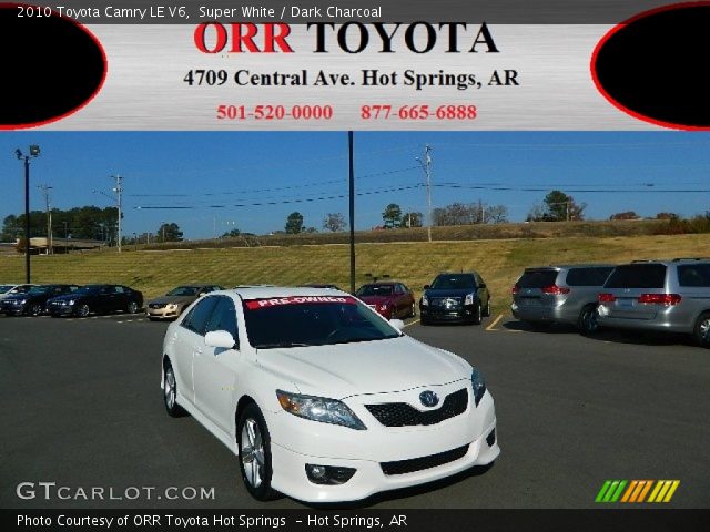 2010 Toyota Camry LE V6 in Super White