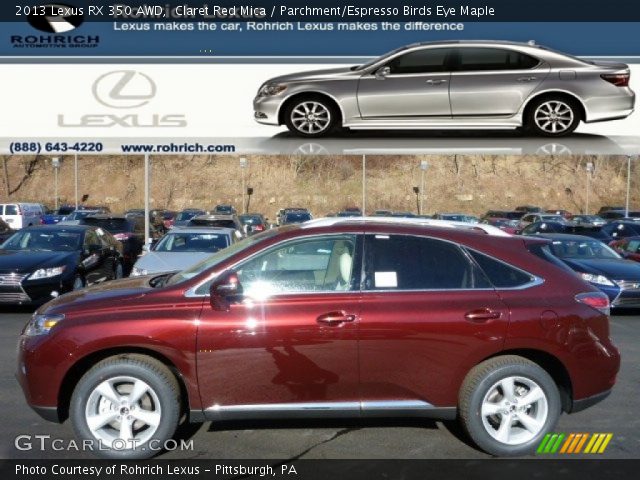 2013 Lexus RX 350 AWD in Claret Red Mica