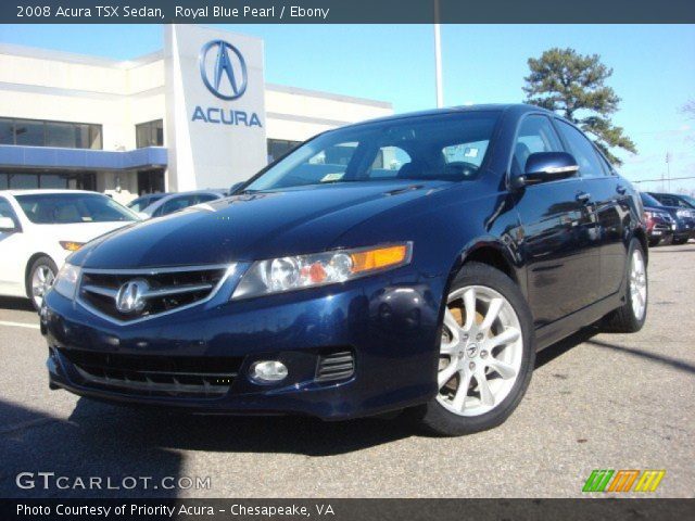 2008 Acura TSX Sedan in Royal Blue Pearl
