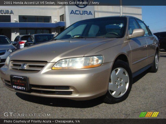 2001 Honda Accord LX V6 Sedan in Naples Gold Metallic