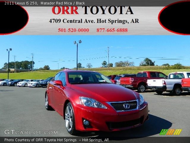 2011 Lexus IS 250 in Matador Red Mica