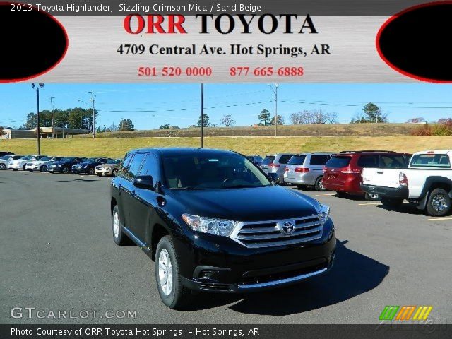 2013 Toyota Highlander  in Sizzling Crimson Mica
