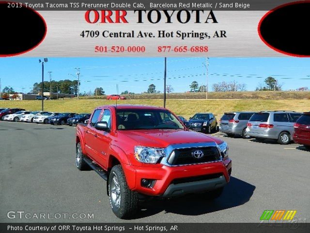 2013 Toyota Tacoma TSS Prerunner Double Cab in Barcelona Red Metallic