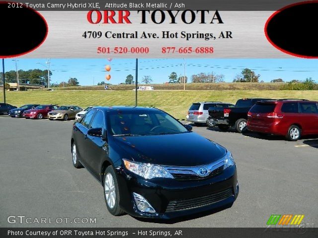 2012 Toyota Camry Hybrid XLE in Attitude Black Metallic