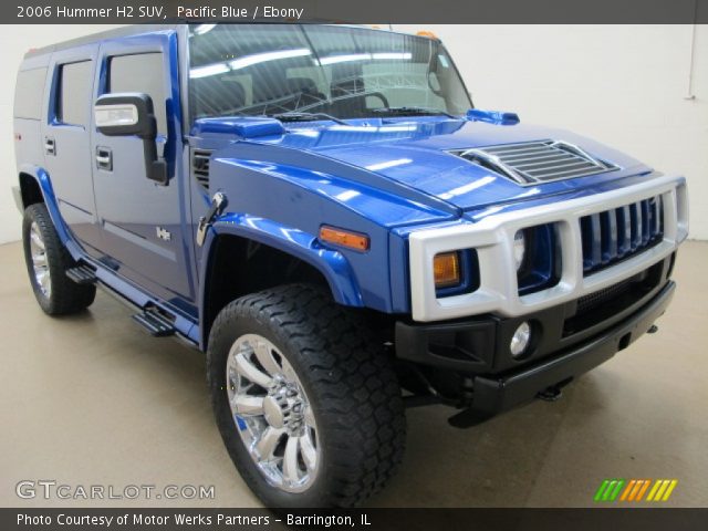 2006 Hummer H2 SUV in Pacific Blue