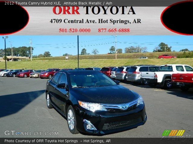 2012 Toyota Camry Hybrid XLE in Attitude Black Metallic