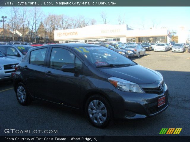 2012 Toyota Yaris L 5 Door in Magnetic Gray Metallic