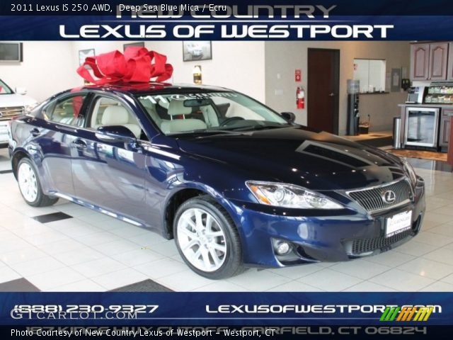 2011 Lexus IS 250 AWD in Deep Sea Blue Mica